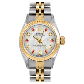 Rolex Ladies TT Oyster Perpetual Mother
