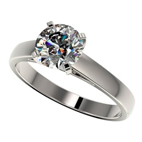 1.55 ctw Certified Quality Diamond Engagment Ring 10k White Gold