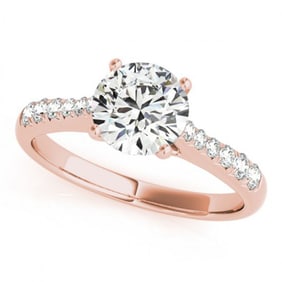 1 ctw Certified VS/SI Diamond Wedding Ring 18k Rose Gold