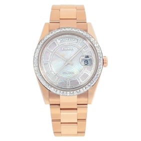 Rolex Day-Date 118395BR 18k rose gold