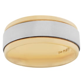 Mens platinum and 18k gold wedding