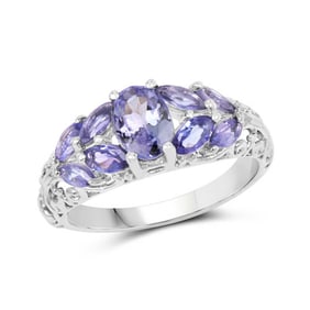 1.63 CT Genuine Tanzanite 14K White