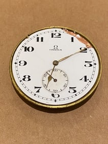 Omega Pocket Watch Movement, 15 jewels,