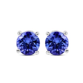 1.90 CT Genuine Tanzanite 14K White
