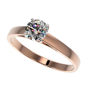 0.76 ctw Certified Quality Diamond Engagment Ring 10k Rose Gold