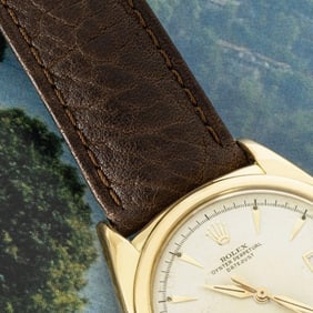 Rolex Vintage Datejust Yellow Gold Red