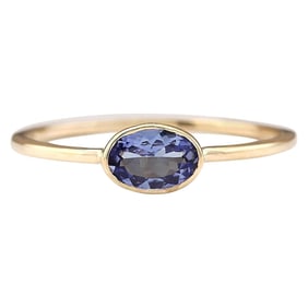 0.60 CTW Tanzanite 14K Yellow Gold Ring