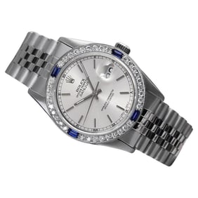 Rolex Oyster Perpetual Datejust Silver Stick