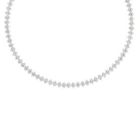 30 ctw Certified VS/SI Diamond Necklace 18K Rose Gold