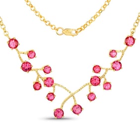 7.92 CT Genuine Pink Topaz 14K