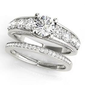 2.75 ctw Certified VS/SI Diamond 2pc Set Wedding 14k White Gold