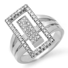 0.45 ctw Certified VS/SI Diamond Ring 14k White Gold