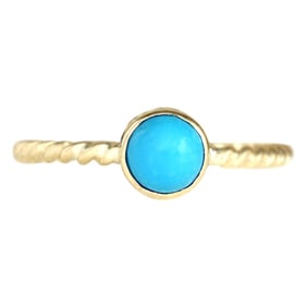 Turquoise Ring 14K Yellow Gold