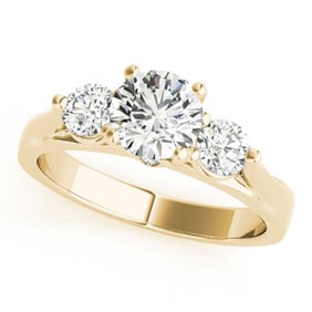 1.75 ctw VS/SI Diamond 3 Stone Ring 18k Yellow Gold