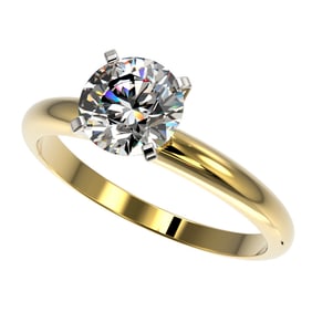 1.55 ctw Certified Quality Diamond Engagment Ring 10k Yellow Gold