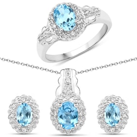 3.00 CT Genuine Swiss Blue Topaz