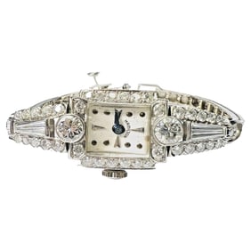 Art Deco 14K White Gold Hamilton