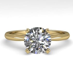 1.50 ctw VS/SI Diamond Engagment Designer Ring 18k Yellow Gold
