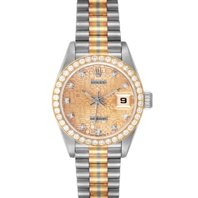 Rolex President Tridor White Yellow Rose