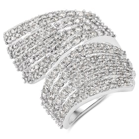 2.49 CT Genuine White Diamond 14K White Gold Ring