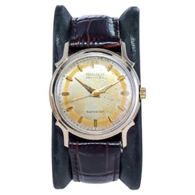Gruen Yellow Gold Filled Art Deco