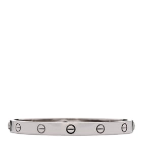 Cartier 18K White Gold LOVE Bracelet
