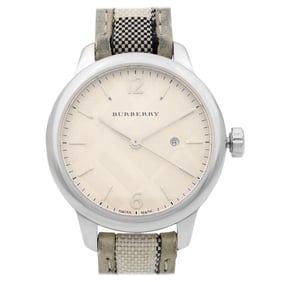 Burberry The Classic Round Steel Silver