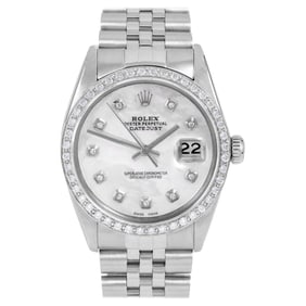 Rolex Mens Datejust MOP Diamond Dial