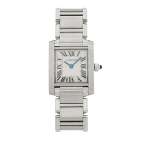Cartier Stainless Steel 20mm Tank Francaise