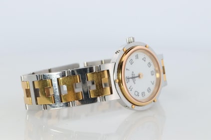 Genuine HERMES Stainless Steel 24mm Round