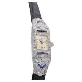 Vacheron Constantin Ladies Platinum Diamond Sapphire
