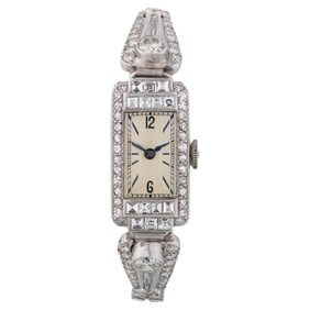 Patek Philippe Art Deco Diamond Wristwatch