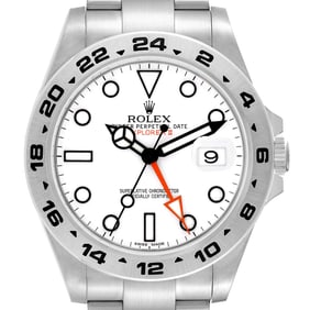 Rolex Explorer II White Dial Orange