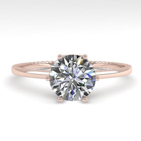 1.0 ctw VS/SI Diamond Engagment Ring 18k Rose Gold