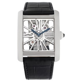 Unused Cartier Tank "MC Skeleton" 18k