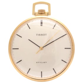 Tissot Yellow Gold Plated Open Faced