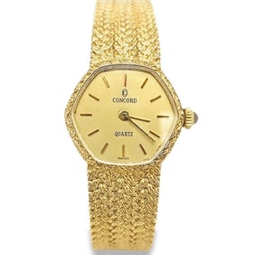 Ladies Yellow Gold Concord Hexagon Quartz