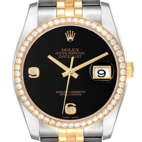 Rolex Datejust Onyx Stone Diamond Dial