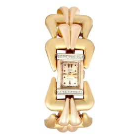Bucherer 1940s Swiss Yellow, Rose, and