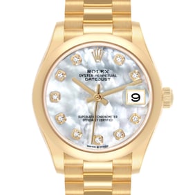 Rolex Datejust President Midsize Yellow Gold