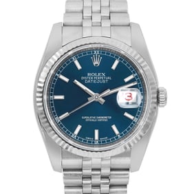 Rolex Datejust 18K White Gold Steel