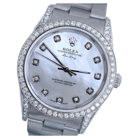 Rolex Airking White Mother of Pearl