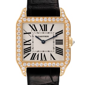 Cartier Santos Dumont Yellow Gold Silver