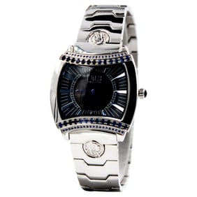 Blue Sapphires & Diamond Pave Dial