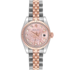 Rolex Datejust Steel Rose Gold Pink