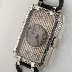 Vintage Elgin 14k White Gold Womens