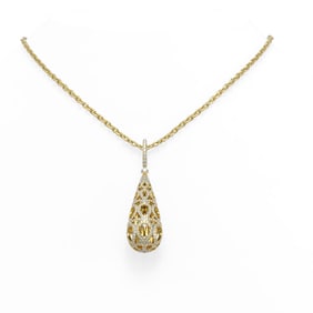 2.08 ctw Diamond Necklace 18K Yellow Gold