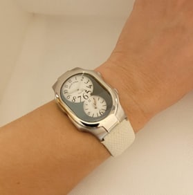 Philip Stein Watch Dual Teslar White