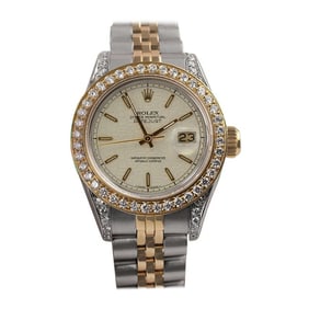 Rolex Datejust Diamond Bezel/Lugs Cream Index