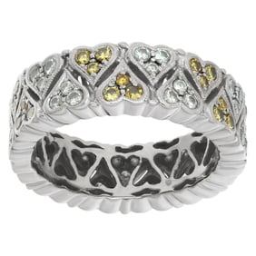 Diamond eternity band in 18k yellow